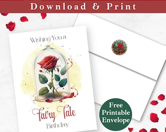Beauty and the Beast PRINTABLE Mask digital Download - Etsy