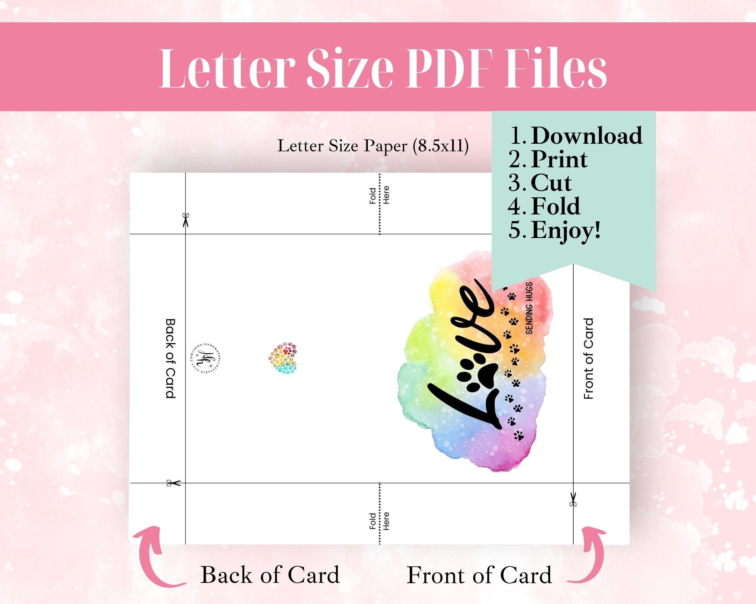Printable Greeting Card Pet Loss Condolences Digital Card Template ...