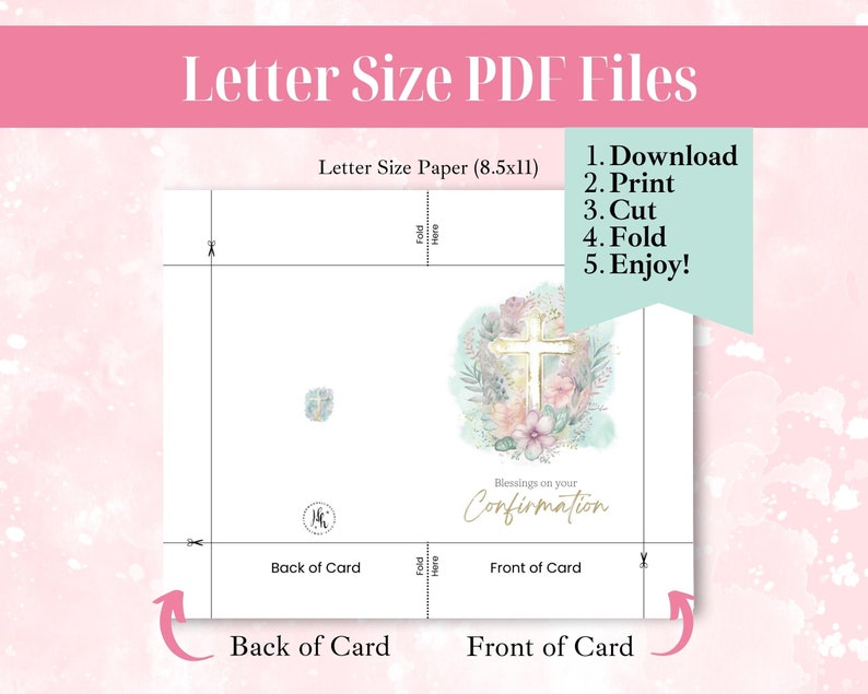 Printable Confirmation Greeting Card With Envelope for Him - Etsy