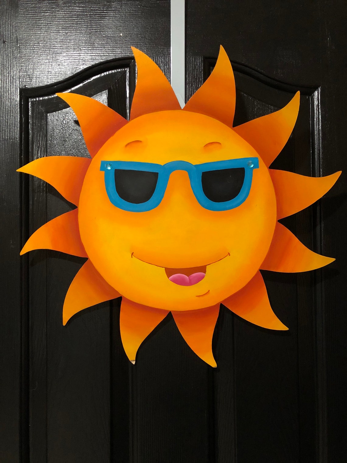 Sun Door Hanger Summer Door Hanger Sun Door Hanger With Blue Etsy