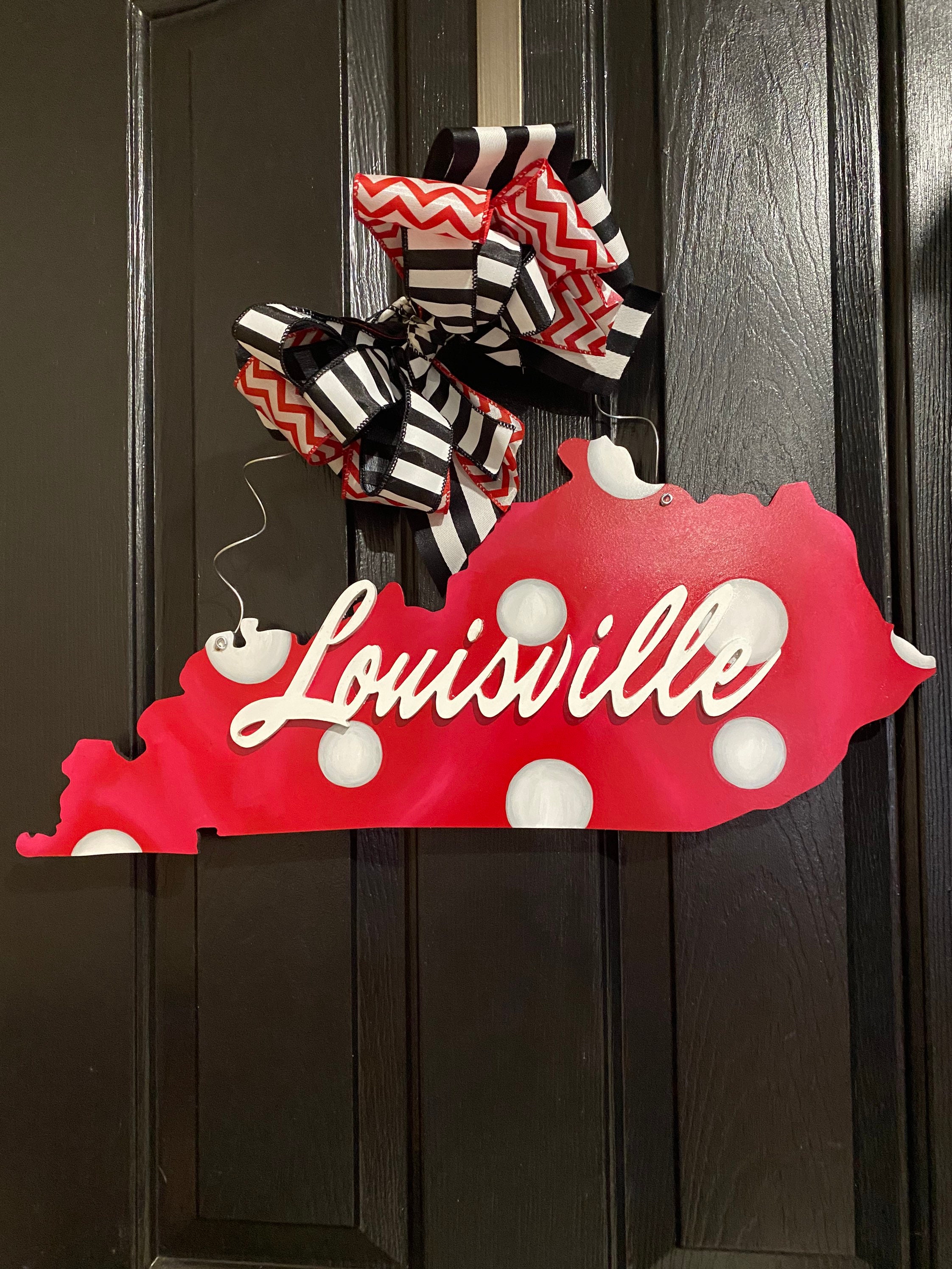 Louisville Cardinals Laurel Wreath Sign