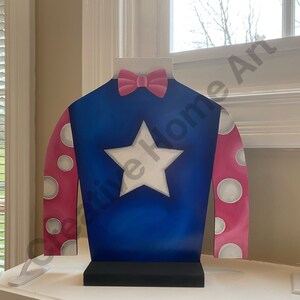 Centro de mesa Jockey Silk Decoración del Derby de Kentucky Decoración de mesa KY Centro de mesa del Derby de Kentucky Decoración para fiestas del Derby Decoración Jockey Silk imagen 4