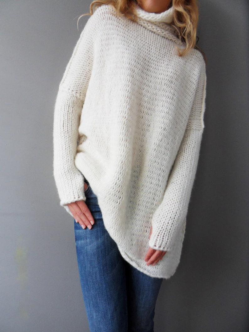 knit sweater off white