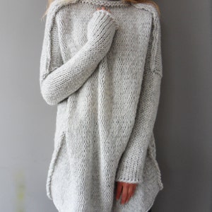 chunky alpaca cardigan