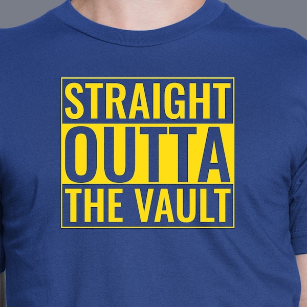 Video Game T-Shirt | Straight Outta The Vault | Unique Parody RPG Shirt | Role Playing Game T-Shirt Makes Great Video Game Gift For Gamers
