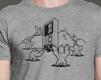 2001 A Donkey Kong Odyssey Video Game T-Shirt | Arcade Spoof On Classic Movie T-Shirt | Original Parody Donkey Kong Shirt | Epic Game Wear