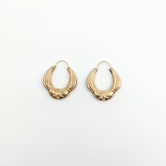 Antique Gold Hoop Earrings