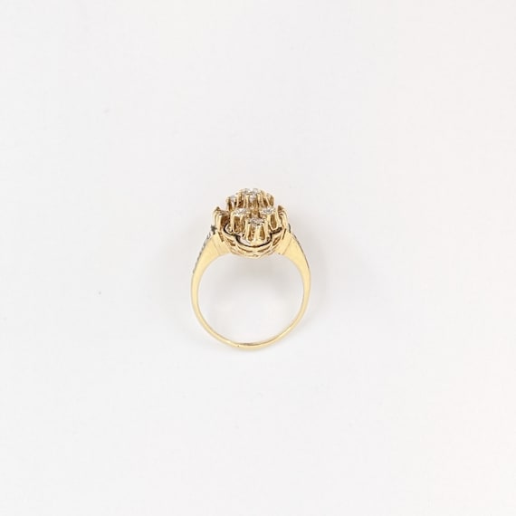 Victorian Gold Diamond and Black Enamel Statement… - image 5