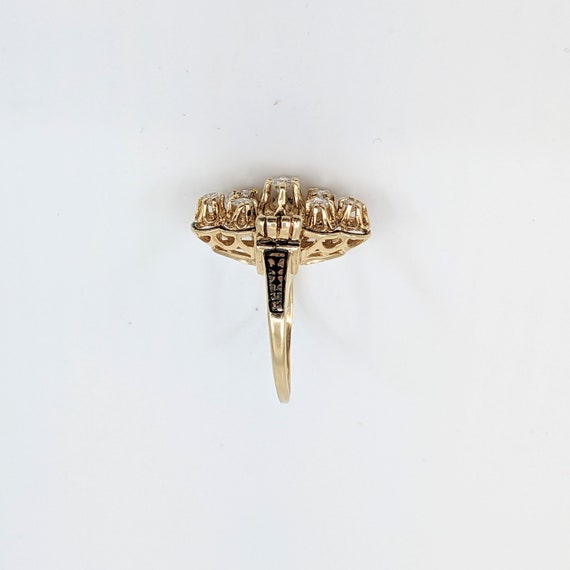 Victorian Gold Diamond and Black Enamel Statement… - image 7