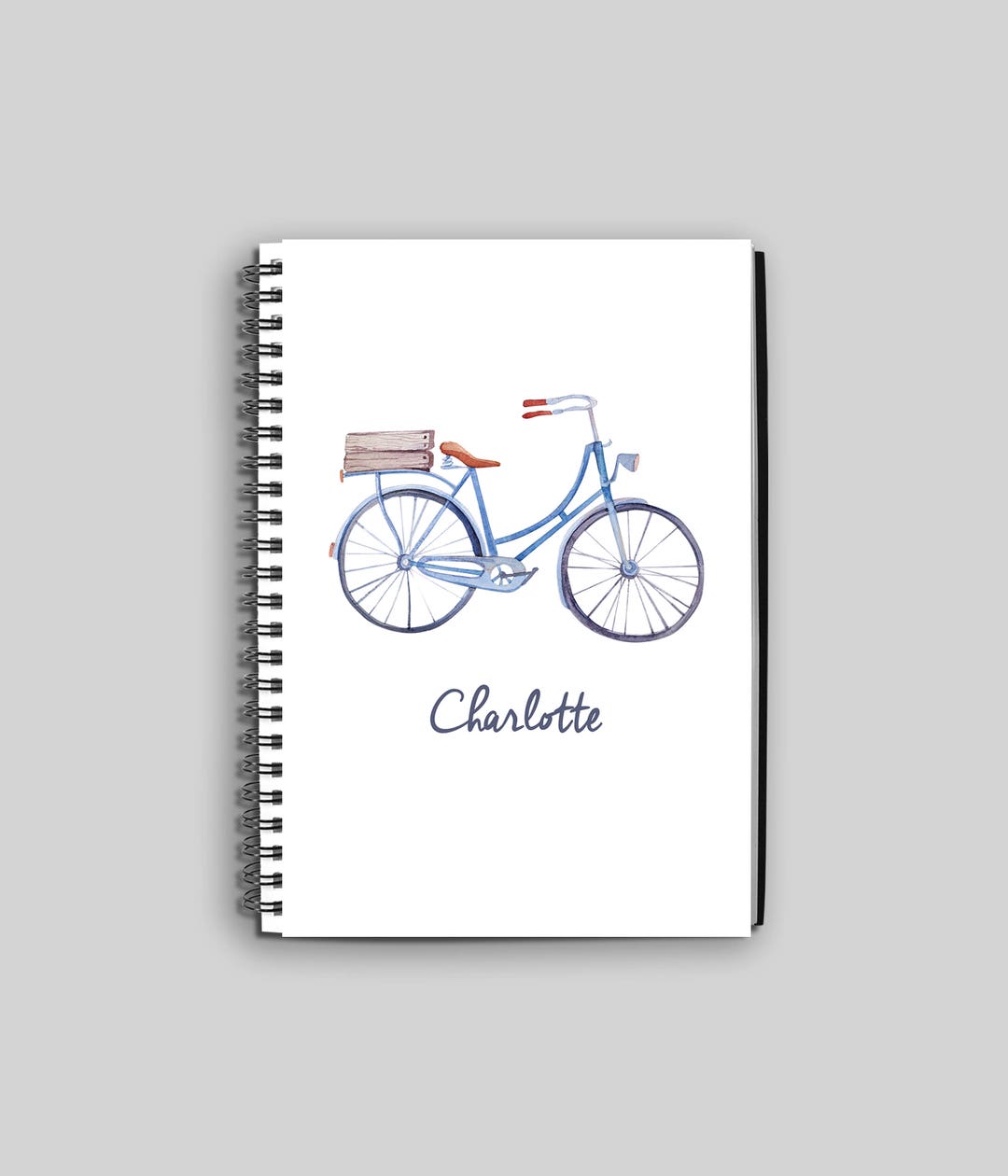 Personalized Bike Notebook // Custom Bicycle Notebook // - Etsy