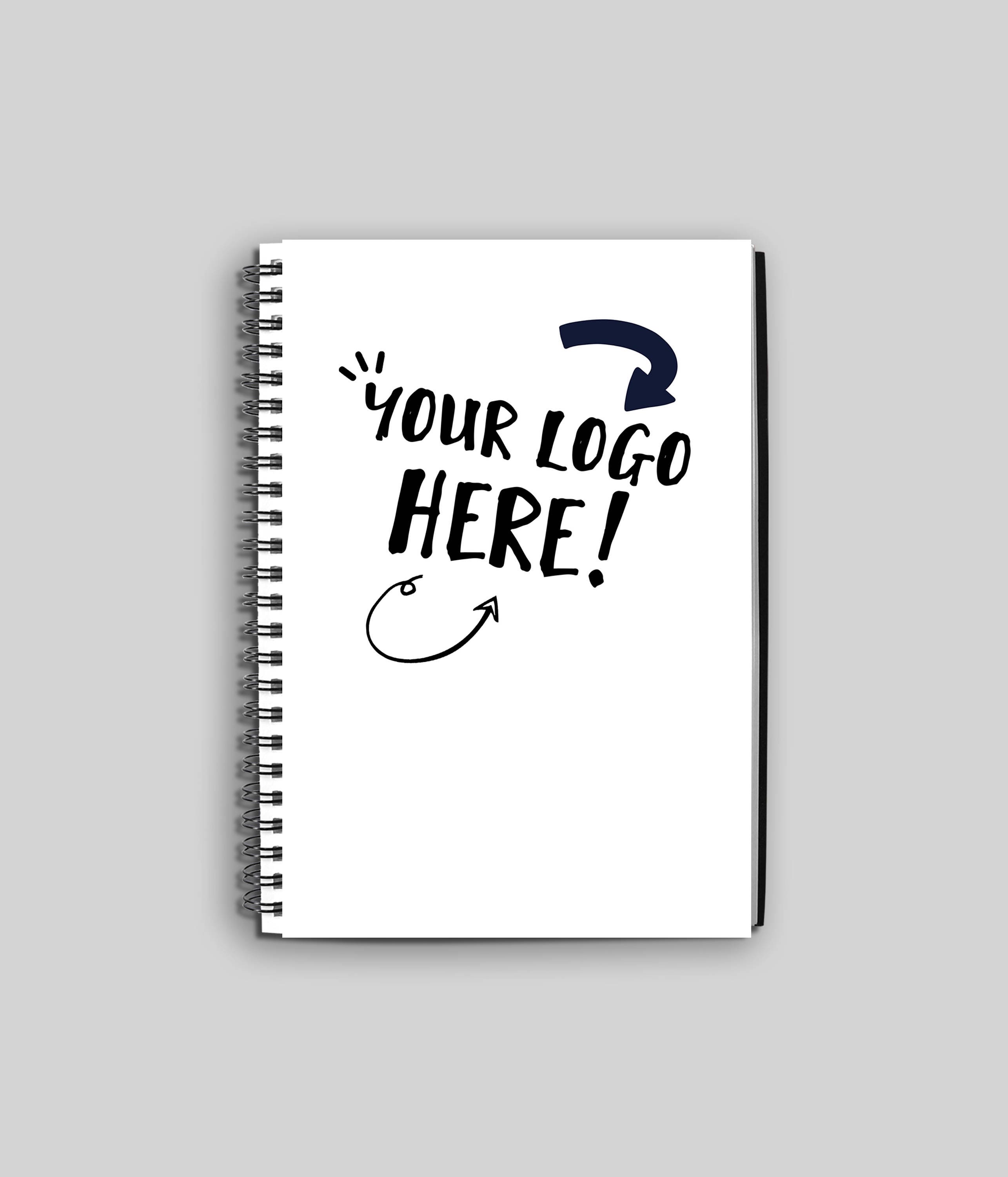 Custom Logo Notebook // Custom Notebook // Spiral Notebook // Etsy