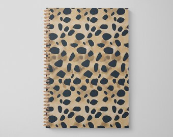 Cheetah Print Notebook | Spiral Bound Chic Notebook | Animal Print Notebook | Cheetah Journal | Notebook Gift for her | College Notebook