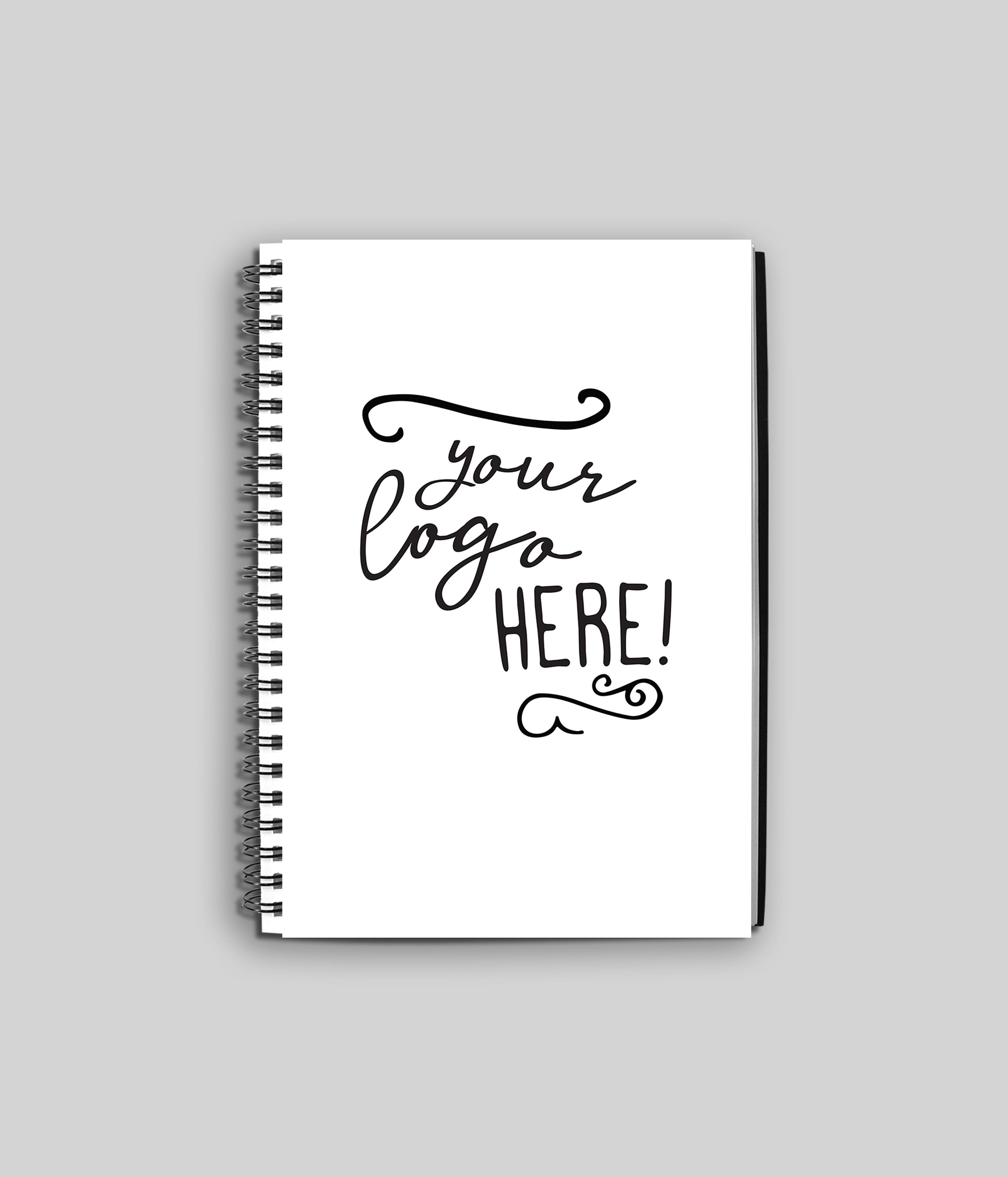 Custom Logo Notebook // Custom Notebook // Spiral Notebook // Etsy