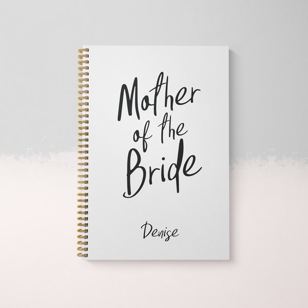Mother of the Bride Planner Notebook, Wedding Planning Notebook