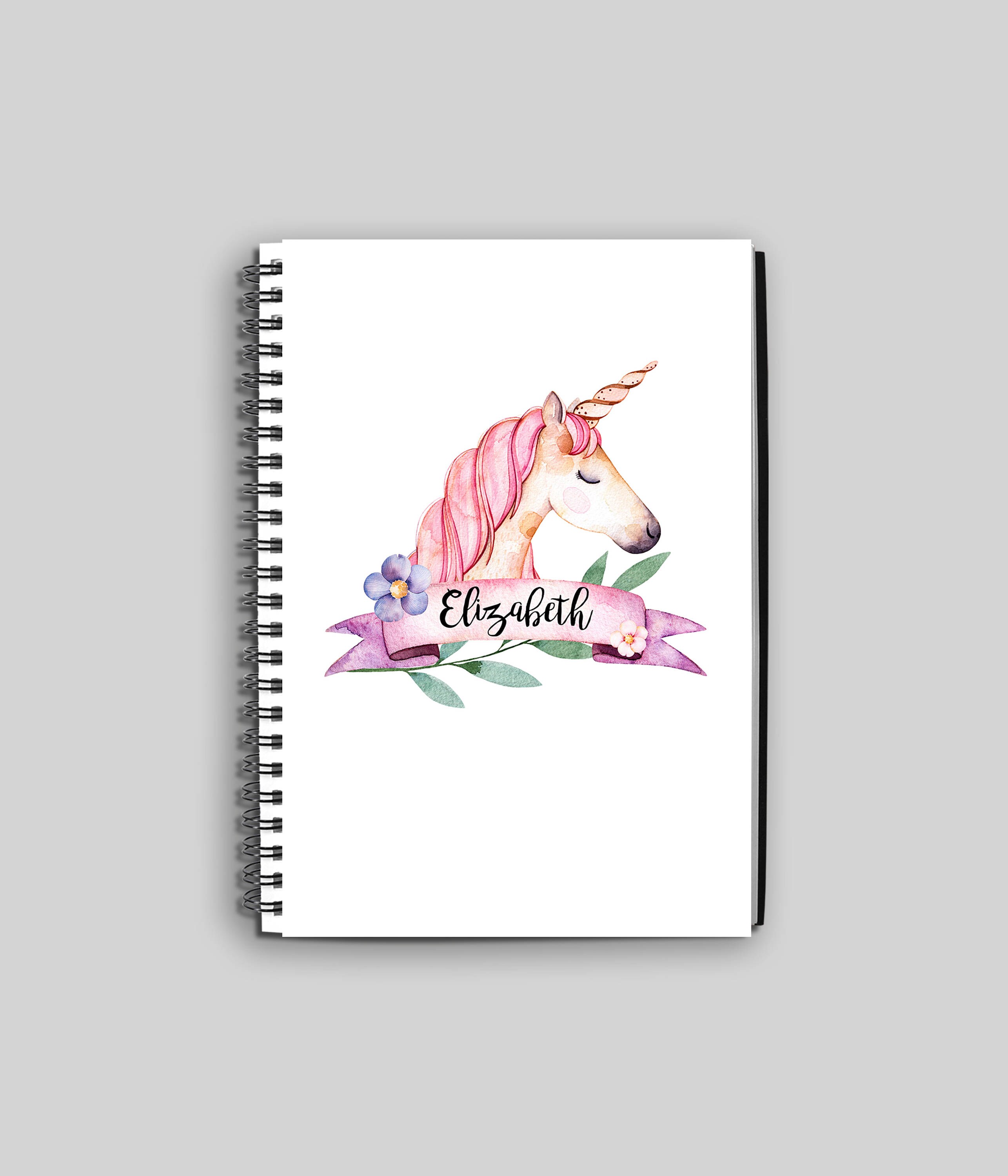 Unicorn Notebook // Personalized Unicorn Notebook // Custom Etsy New Zealand