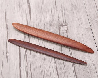 Wooden Molding Shape Bone Folder Paper Creaser Burnisher Edge Pressing Leather Leathercraft Working Tool Arts