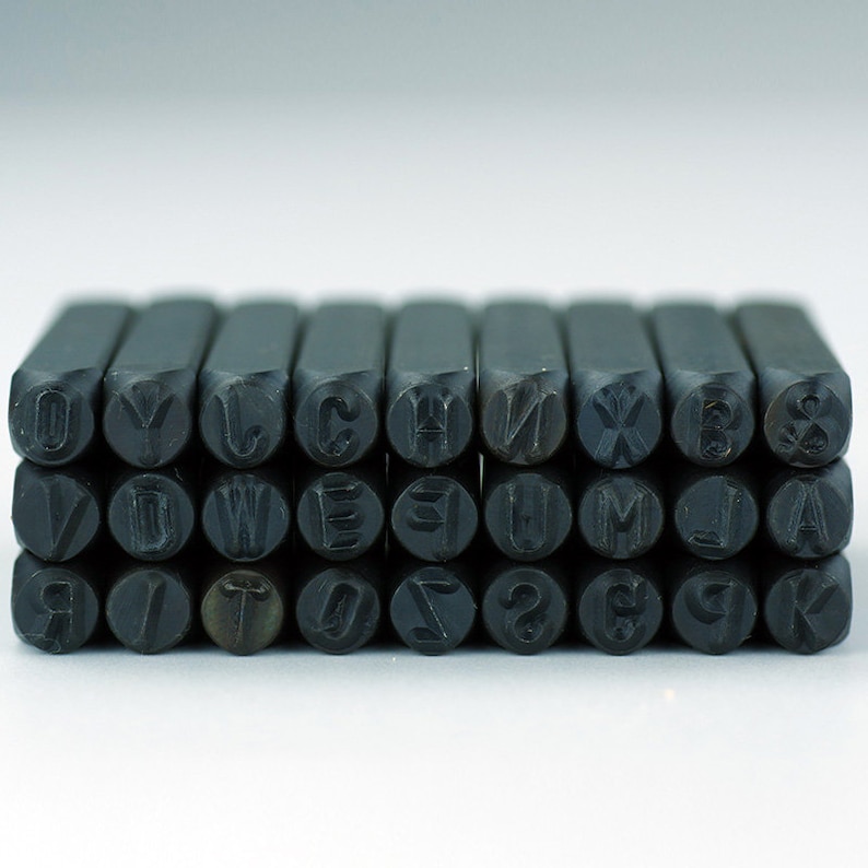 Leathercraft Capital 26 Letters Alphabet & Numbers Leather Stamp Gift ...