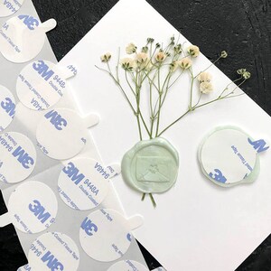 Adesivos autoadesivos dupla face 3m, selo de cera, cola de tecido, papelaria, festa, casamento, decoração, convite, carta diy
