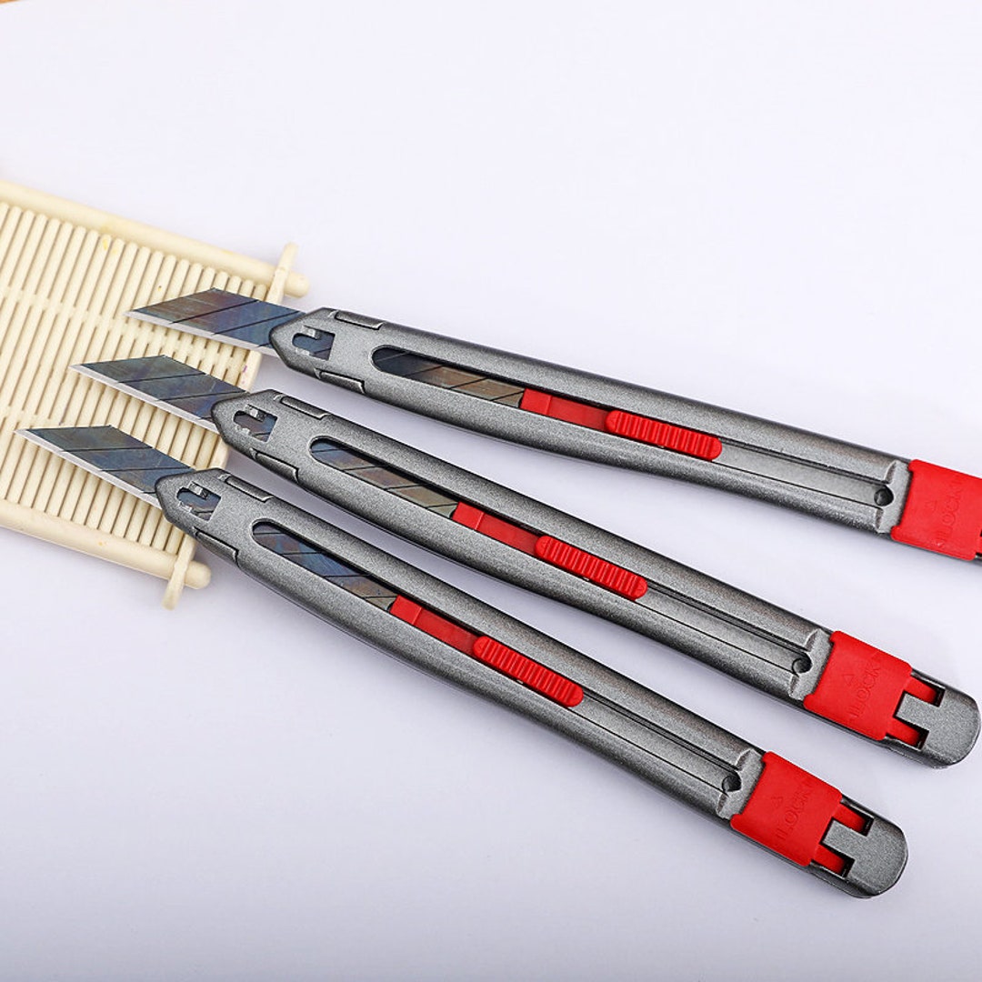 High quality zinc alloy utility knife set engraving open carton craft knife  multifunctional small metal knife stationery