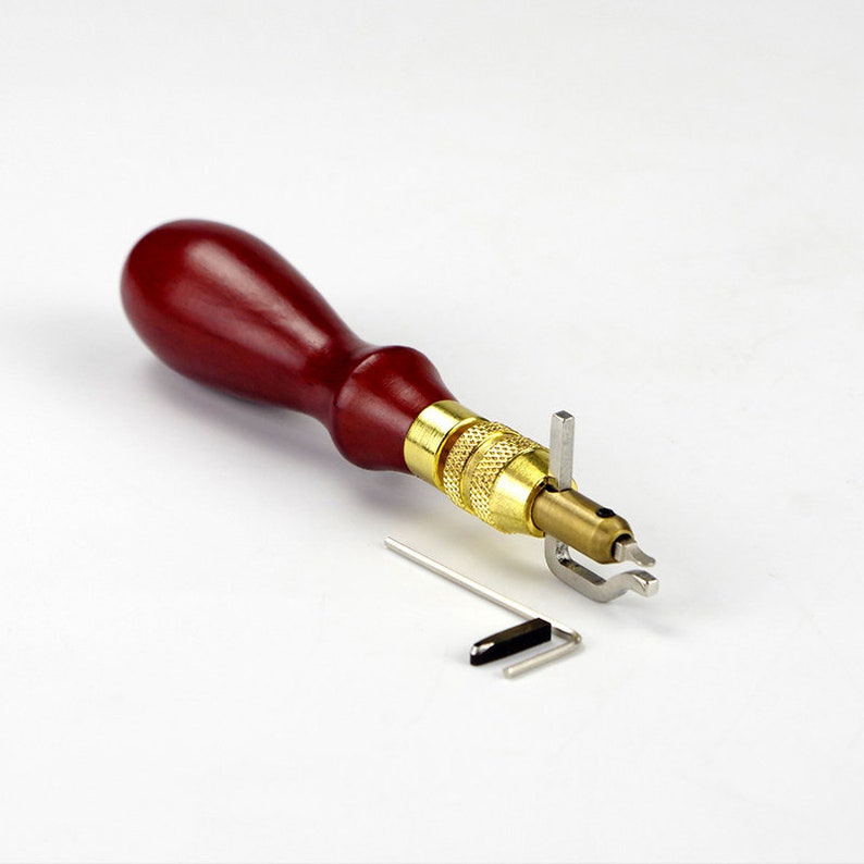 Leathercraft Adjustable Leather Edge Stitching Groover Creaser Etsy