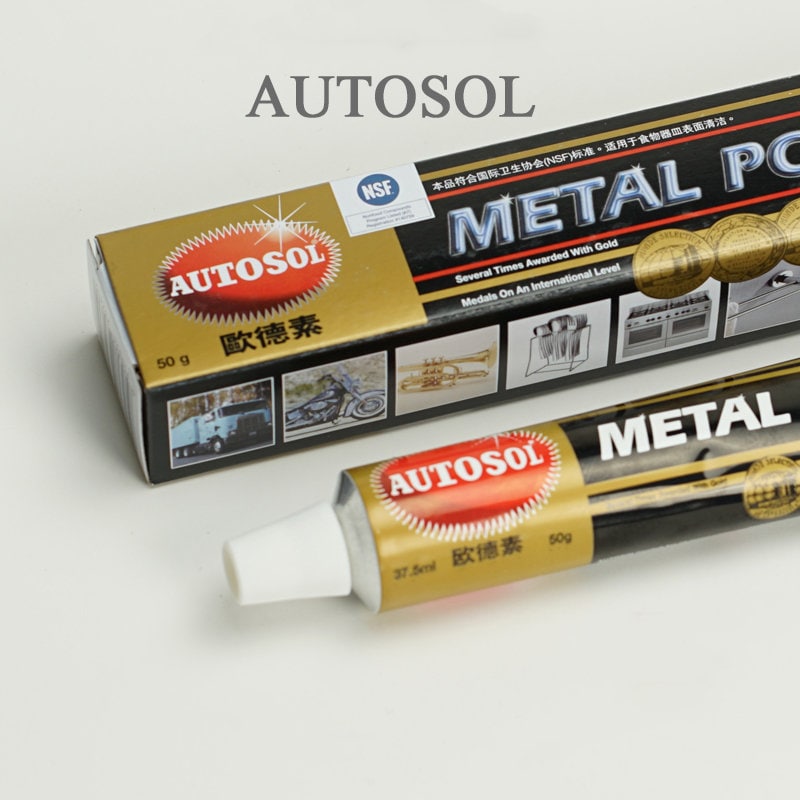  Autosol Metal Chrome Aluminum Polish Buffer with 3pc Drill Buff  Kit - 3.5 Ounce Tube : Automotive
