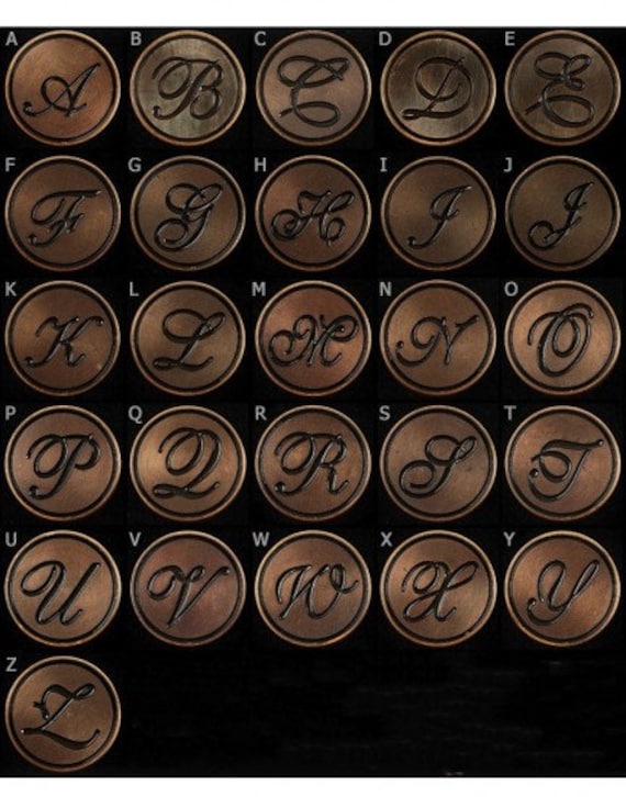 Sigillo Di Cera In Legno Con Lettera Dell'alfabeto - Stile Vintage, Diametro 2.5 Cm, Per Inviti, Lettere E Progetti Fai Da Te