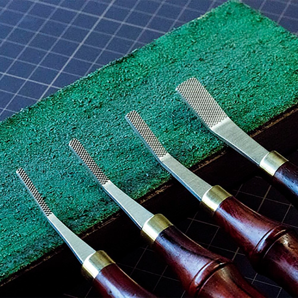 Houten Lederen Polijstgereedschap, 3 Stuks Houten Lederen Polijstgereedschap Met 4 Groeven Ronde Stok DIY Leer Polijstgereedschap Voor Het Polijsten Van Lederen Projecten