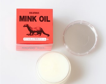 Japan Columbus Mink Oil - leather craft Treatment Handbag Shoes Wallet Purse Coat Handcraft leathercraft Genuine