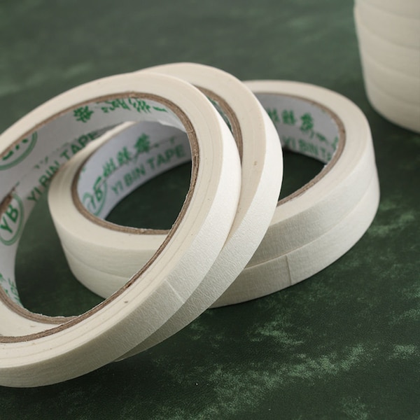 Masking Tape for Edge Painting General Purpose Leathercraft Art Design Sealing Adhesive Crepe Paper Stenciling DIY Coat Paint Craft Molding