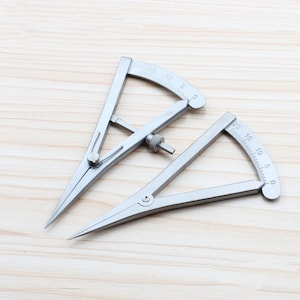 Leathercraft Mini Wing Divider Compass Adjustable Edge Creaser Scratch Marking Line DIY Handecraft Draft