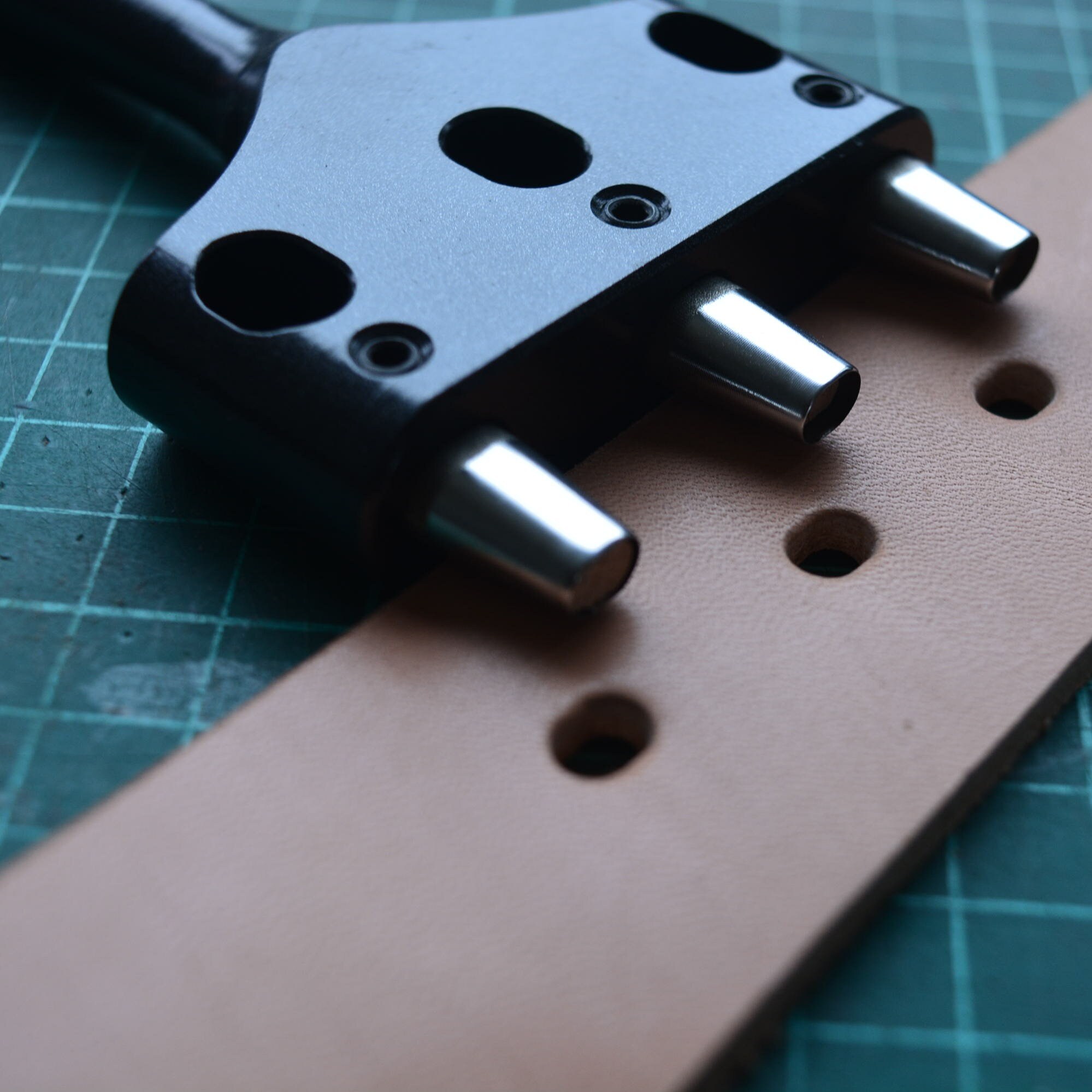 Belt Punch Leather Leathercraft Leatherwork Row Hole Oval Etsy