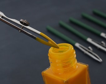 Edge Oil Pen Leather Craft Dyeing Tool Painting Coating Treatment Leather Working Brush Applicator Pen Art DIY Handcraft