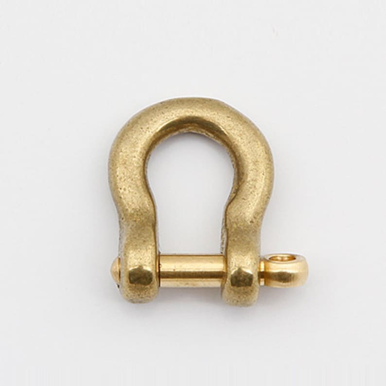 7mm Solid Brass Shackle Joint Connect Key Chain Hook Horseshoe Etsy