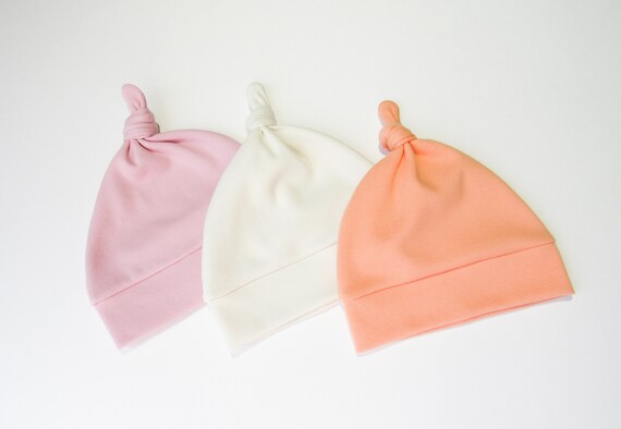 solid color baby hats