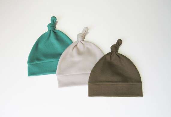 solid color baby hats