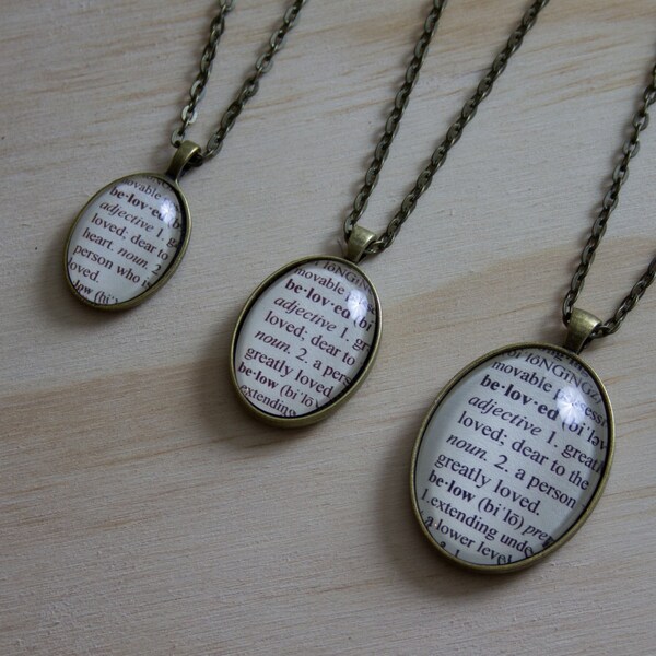 Definition Pendant Etsy