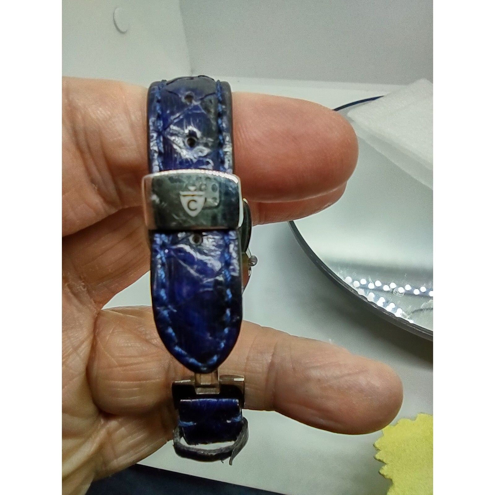 Croton Crotalus Swiss Quartz Ladies Blue Face Vintage Watch Croton Crotalus Swiss Quartz Ladies Blue Face Vintage Watch  main image 3