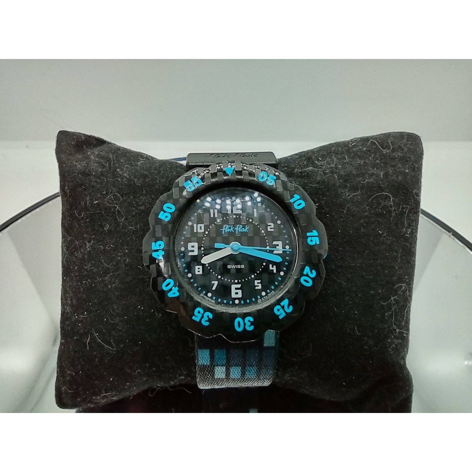 Buy Blue Black Flik Flak Watch Online in India Etsy