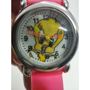 Orologio vintage con quadrante e cinturino Tweetie Bird