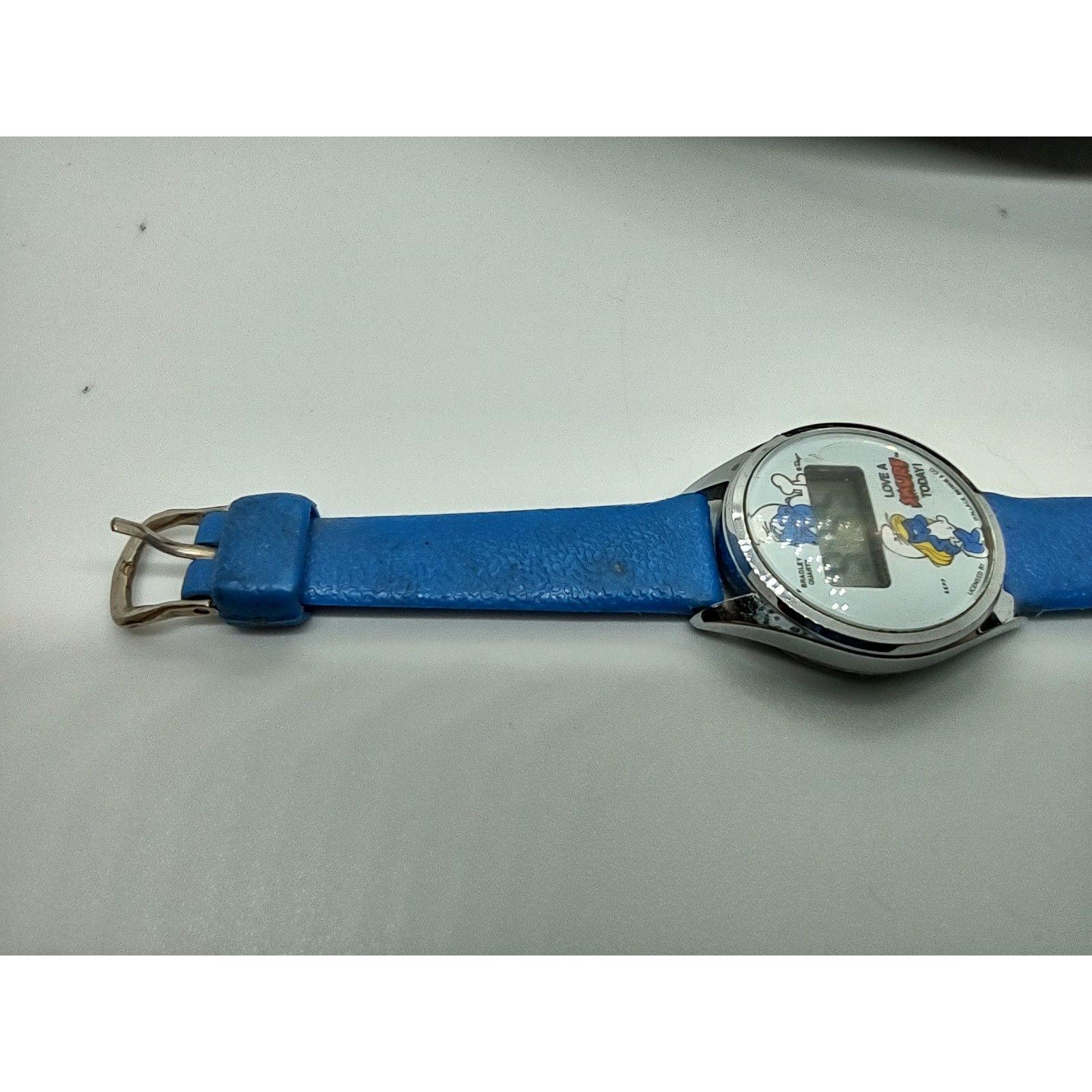 Smurf Love A Smurf Today Digital Watch by Bradley Time