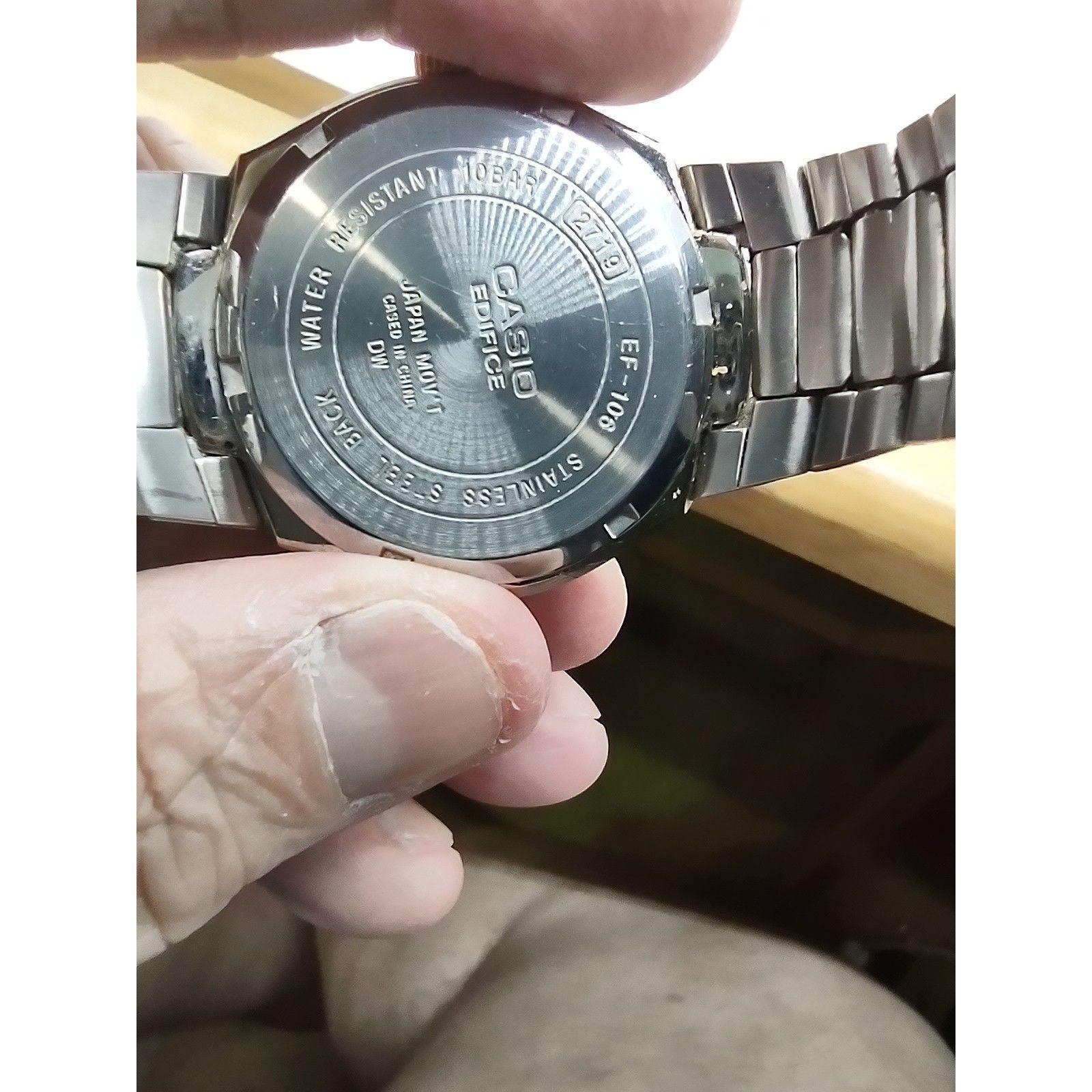 Casio Edifice Ef-1106 2719 Date Vintage Purple Face Watch - Etsy