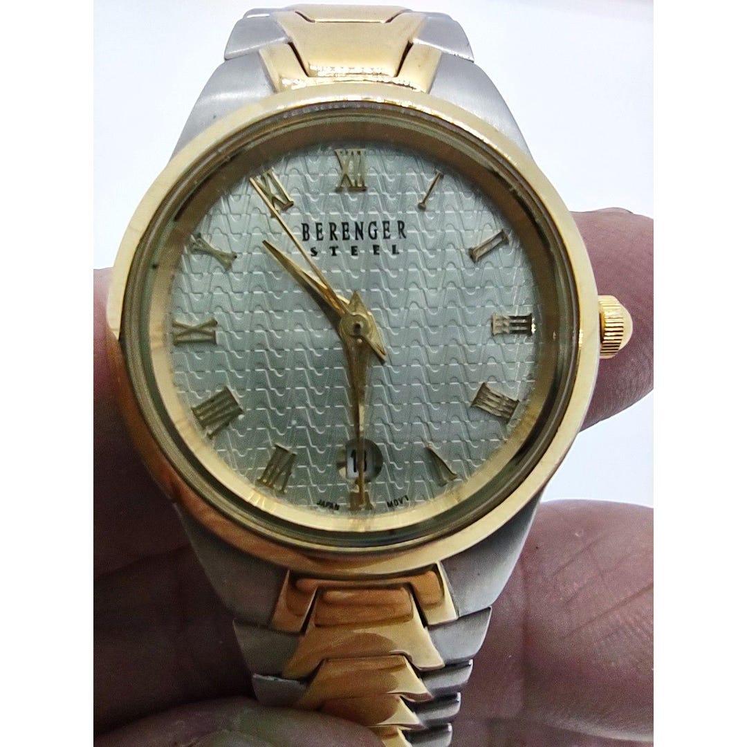 Berenger Steel Ladies Date Vintage Watch - Etsy