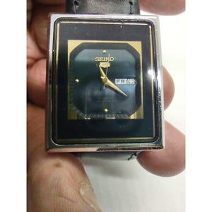 Seiko Vintage Tank Day Date Men's Vintage Watch 483-830 2949-511A A1
