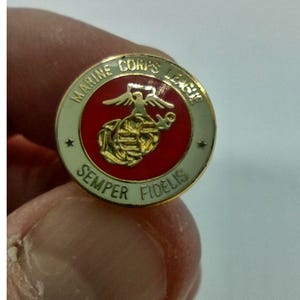 Marine Corps League Semper Fidelis Logo Vintage Lapel Pin