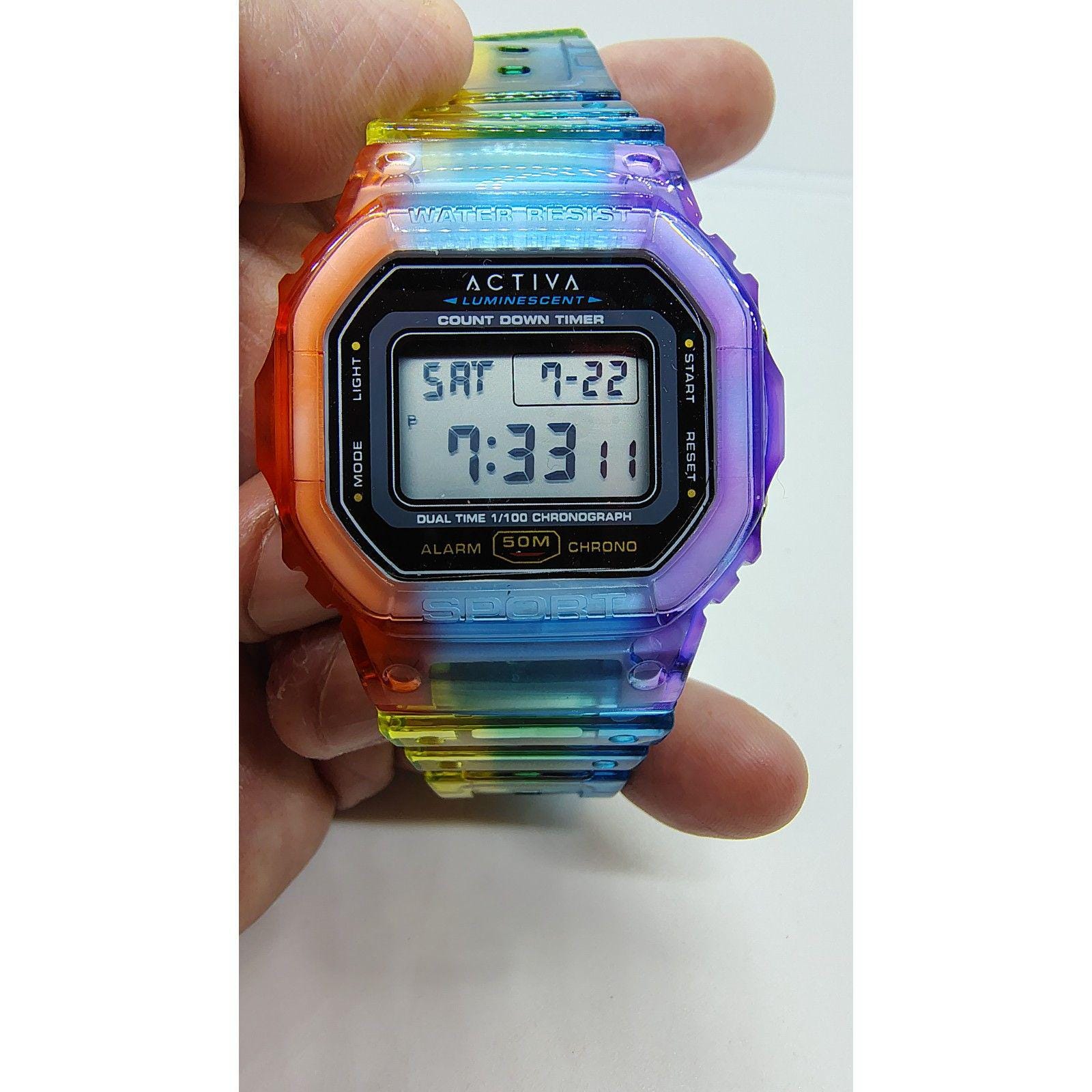 Activa Retro X Invicta Unisex Digital Watch ACW1622-002 - Etsy