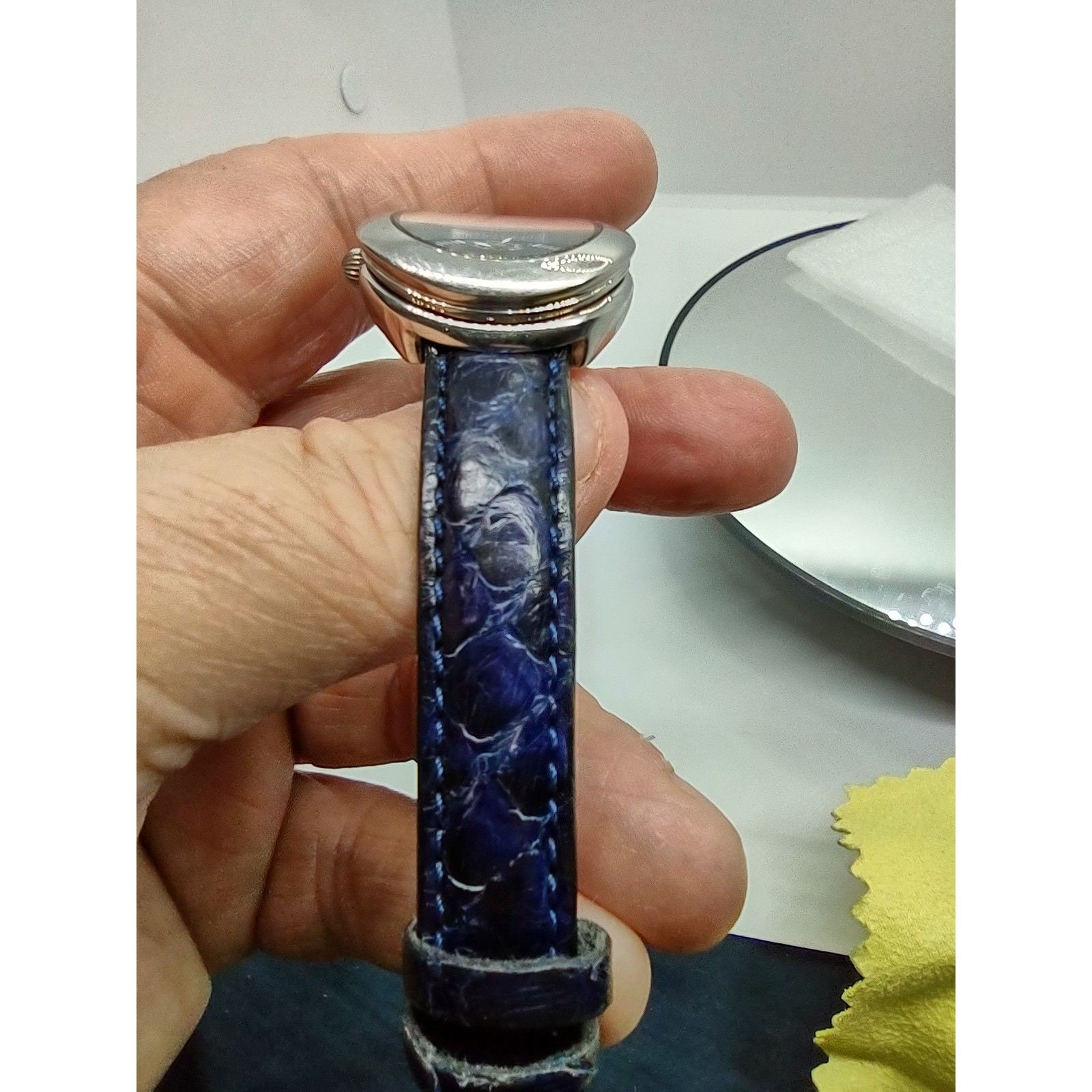Croton Crotalus Swiss Quartz Ladies Blue Face Vintage Watch  display picture 1