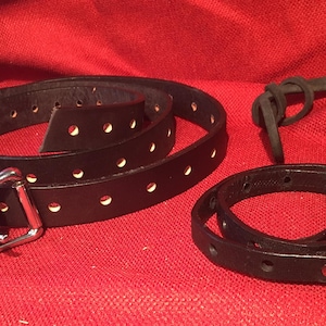 Leather Cross Body Strap Harness Kit for Pauldron Armor -  SCA Armored Rattan Combat Strapping Shoulder Medieval LARP