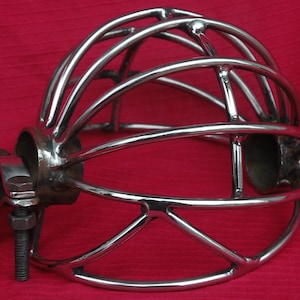 A pair of Sturdy Clamp Style Steel Basket Hilt for SCA Rattan Combat Sword