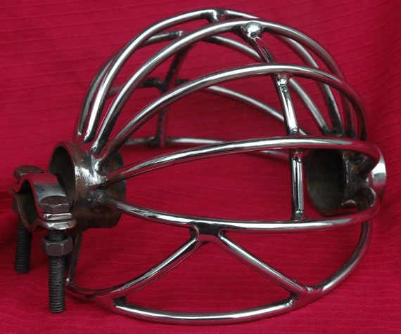 A Single Sturdy Clamp Style Steel Basket Hilt for SCA Rattan