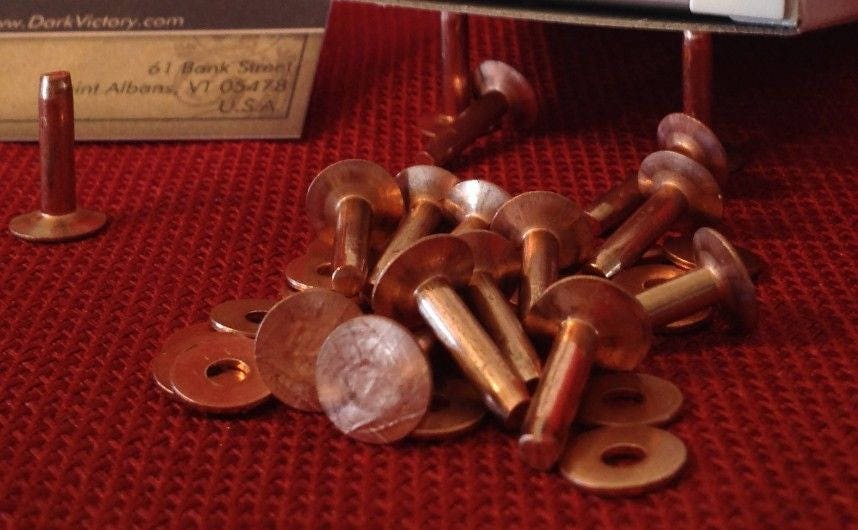 Copper Rivet Kit - Copper Rivet Setter and Rivets – TheCopperBuckle